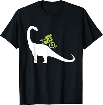 Cool Mountain Bike Dino Funny Bicycle Dinosaur Lovers Outfit T-Shirt