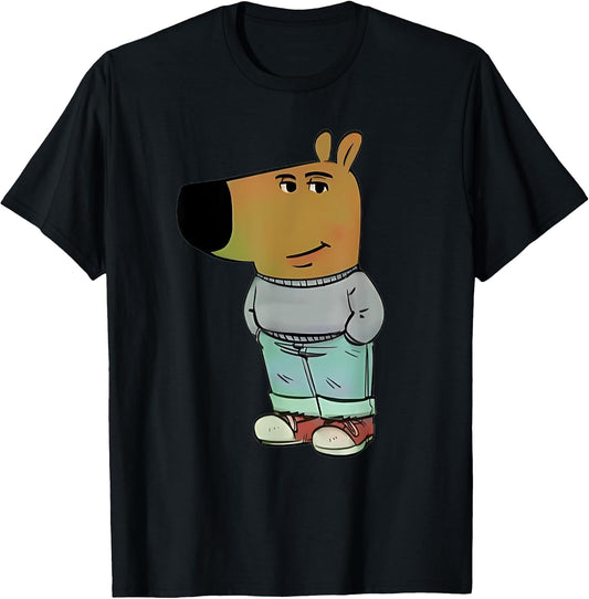 Funny Gen Alpha Chill Guy Meme Dog Cool Internet Statement T-Shirt