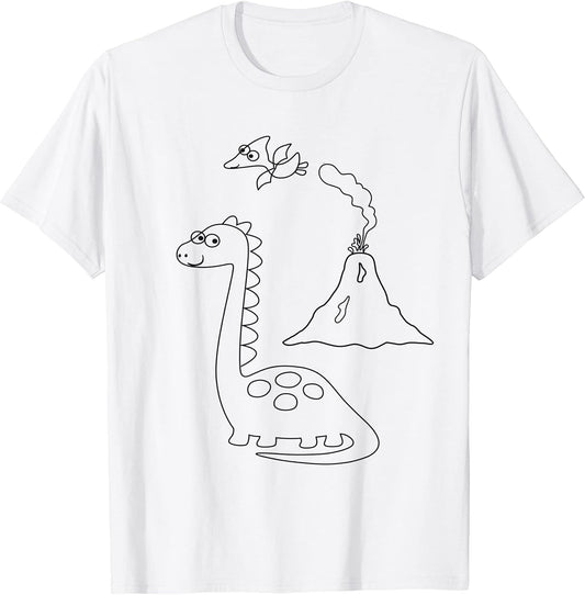 Creative Dino Dinosaurs - Paint & Paint Yourself T-Shirt