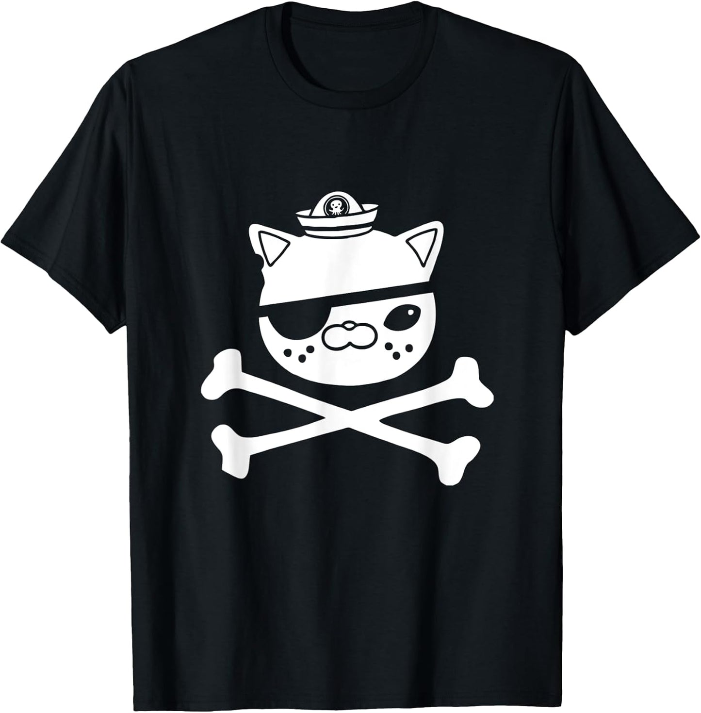 Kids-Kwazii Cute-Funny Pirate-Cat T-Shirt