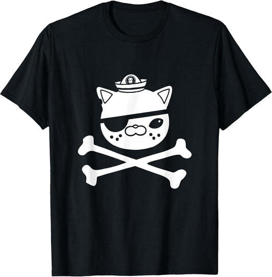 Kids-Kwazii Cute-Funny Pirate-Cat T-Shirt
