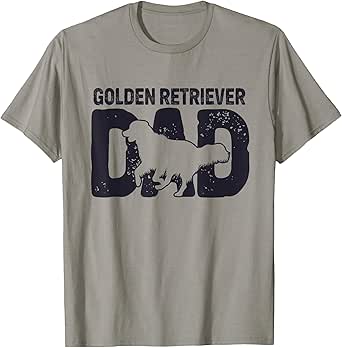 Golden Retriever Dad Dog Lover Dog Owner T-Shirt