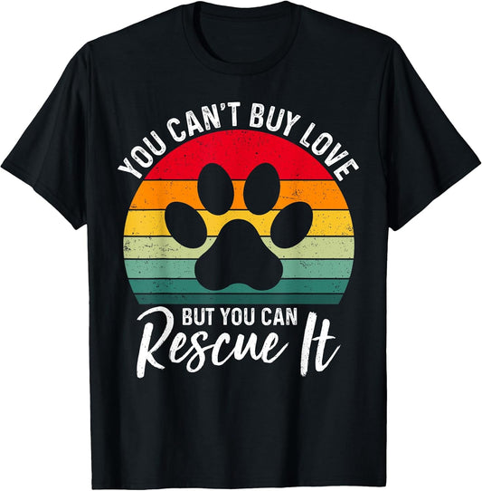 Rescue Dog Adoption Design Animal Shelter Staff Dog Lovers T-Shirt