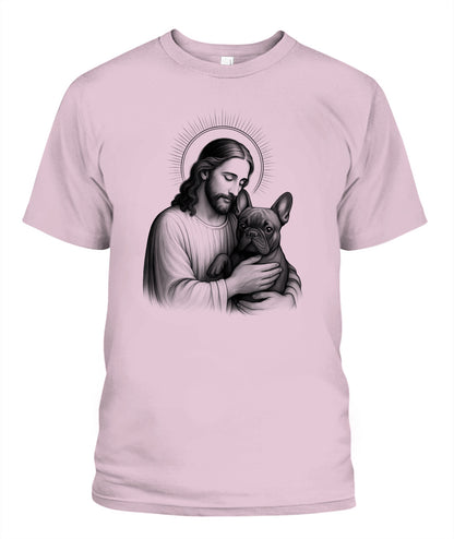 Jesus & French Bulldog Lover Christian Frenchie Dog Mom T-Shirt