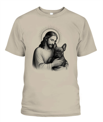 Jesus & French Bulldog Lover Christian Frenchie Dog Mom T-Shirt