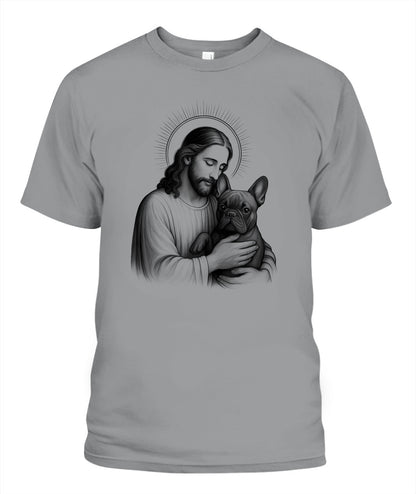 Jesus & French Bulldog Lover Christian Frenchie Dog Mom T-Shirt