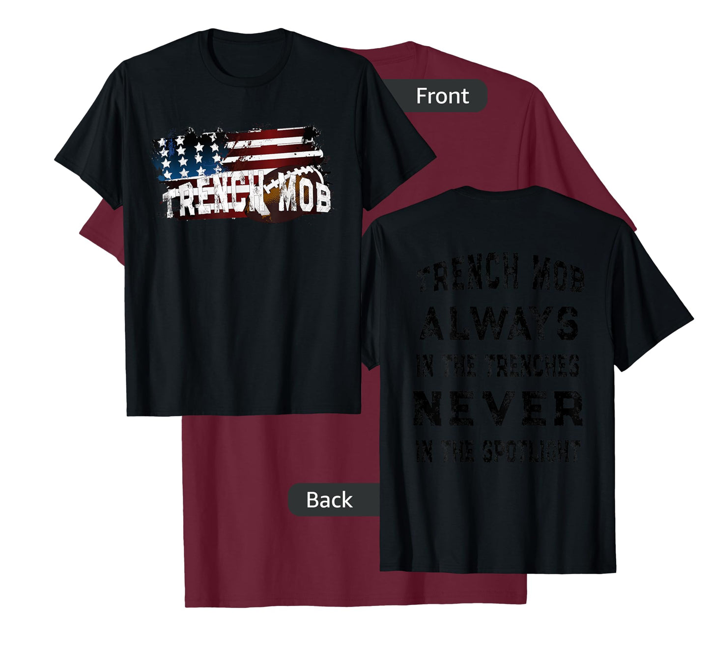 Trench Mob - Football Lineman T-Shirt T-Shirt