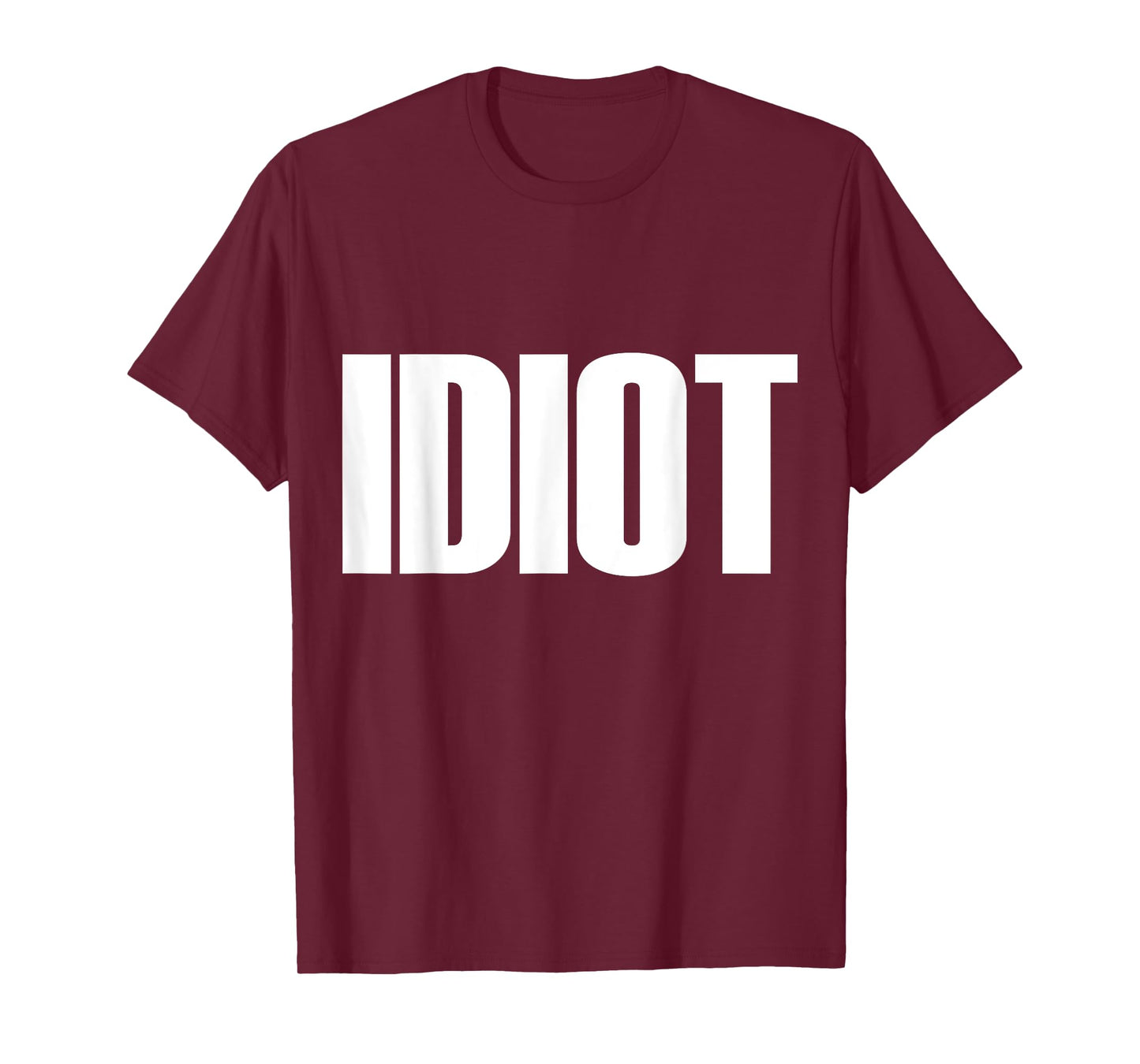Men's Idiot t shirt - idiot shirt - idiot tshirt Small Black