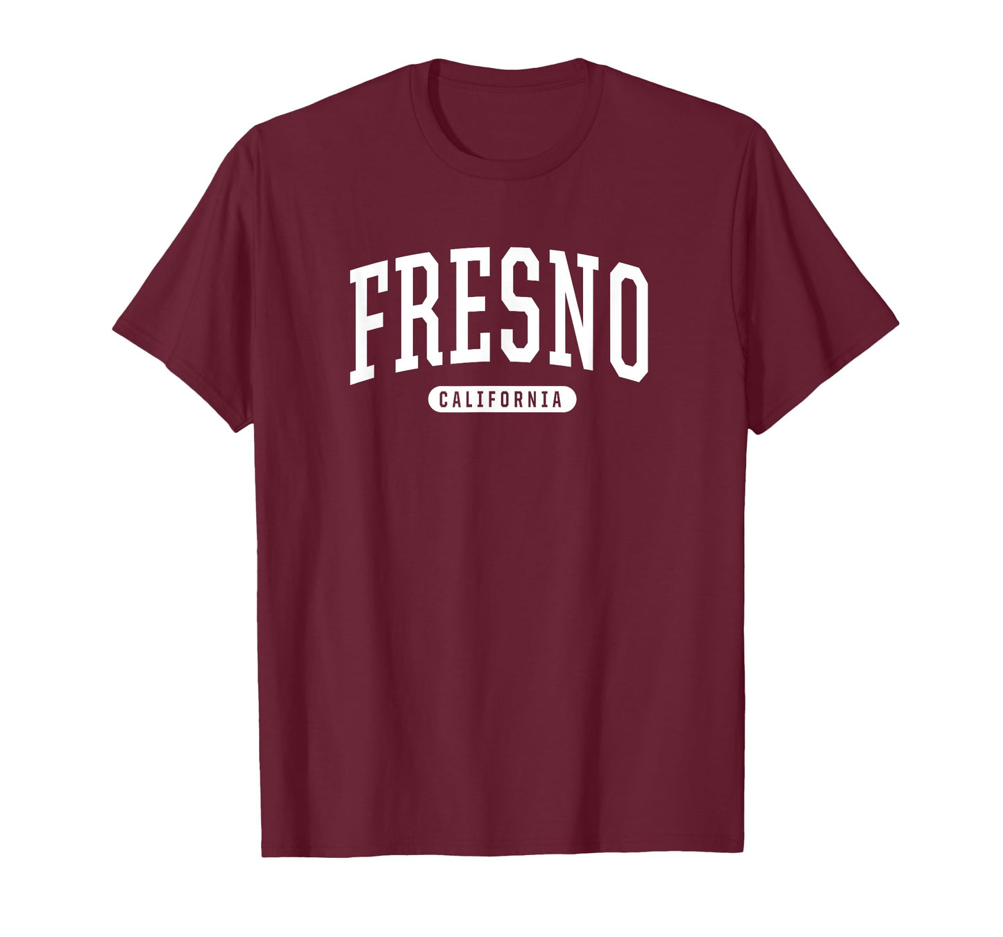 Fresno California T-Shirt Vacation College Style Sports CA T T-Shirt