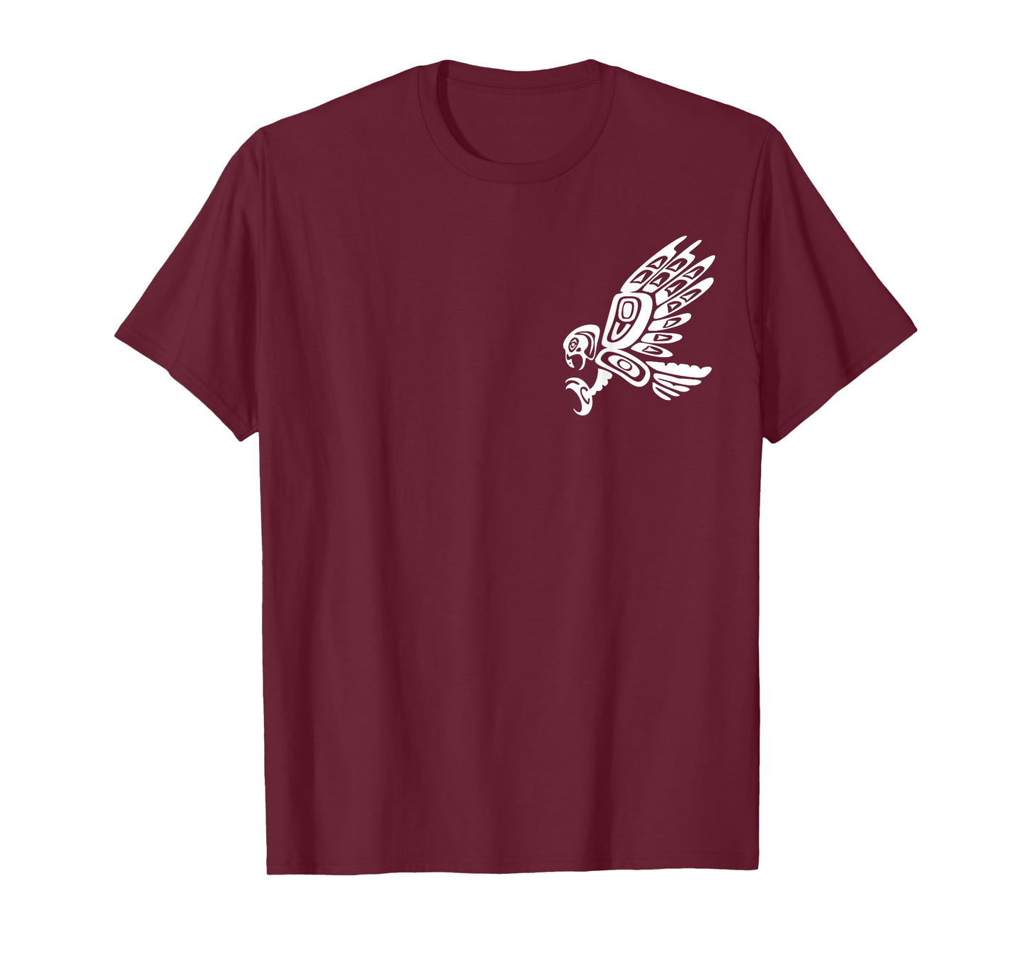 Falcon Abstract Haida Art Pacific Northwest Coast Bird T-Shirt