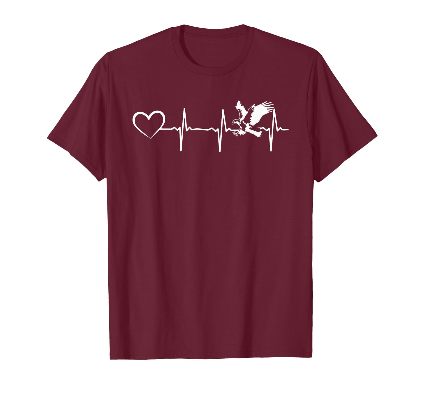 Eagle Heartline Heart Eagle Bird - Bald Eagle Heartbeat T-Shirt