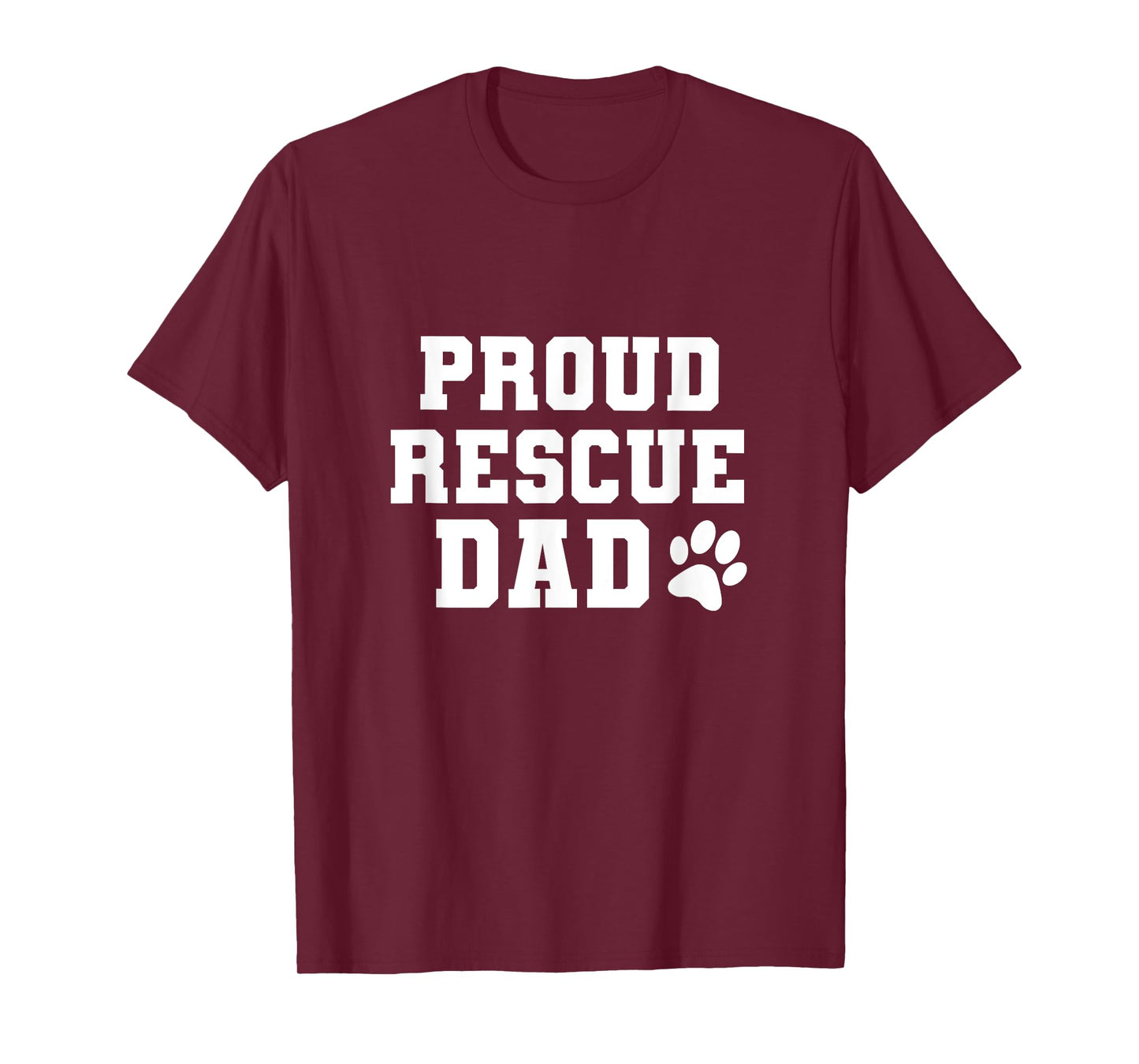 Proud Rescue Dog Dad Fathers Day Gift for Dog Lovers Dog Dad T-Shirt