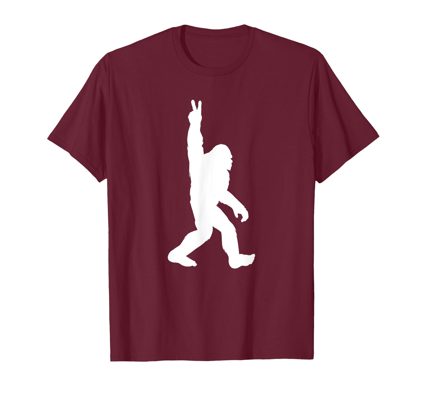 Bigfoot Victory Peace Sign T-Shirt