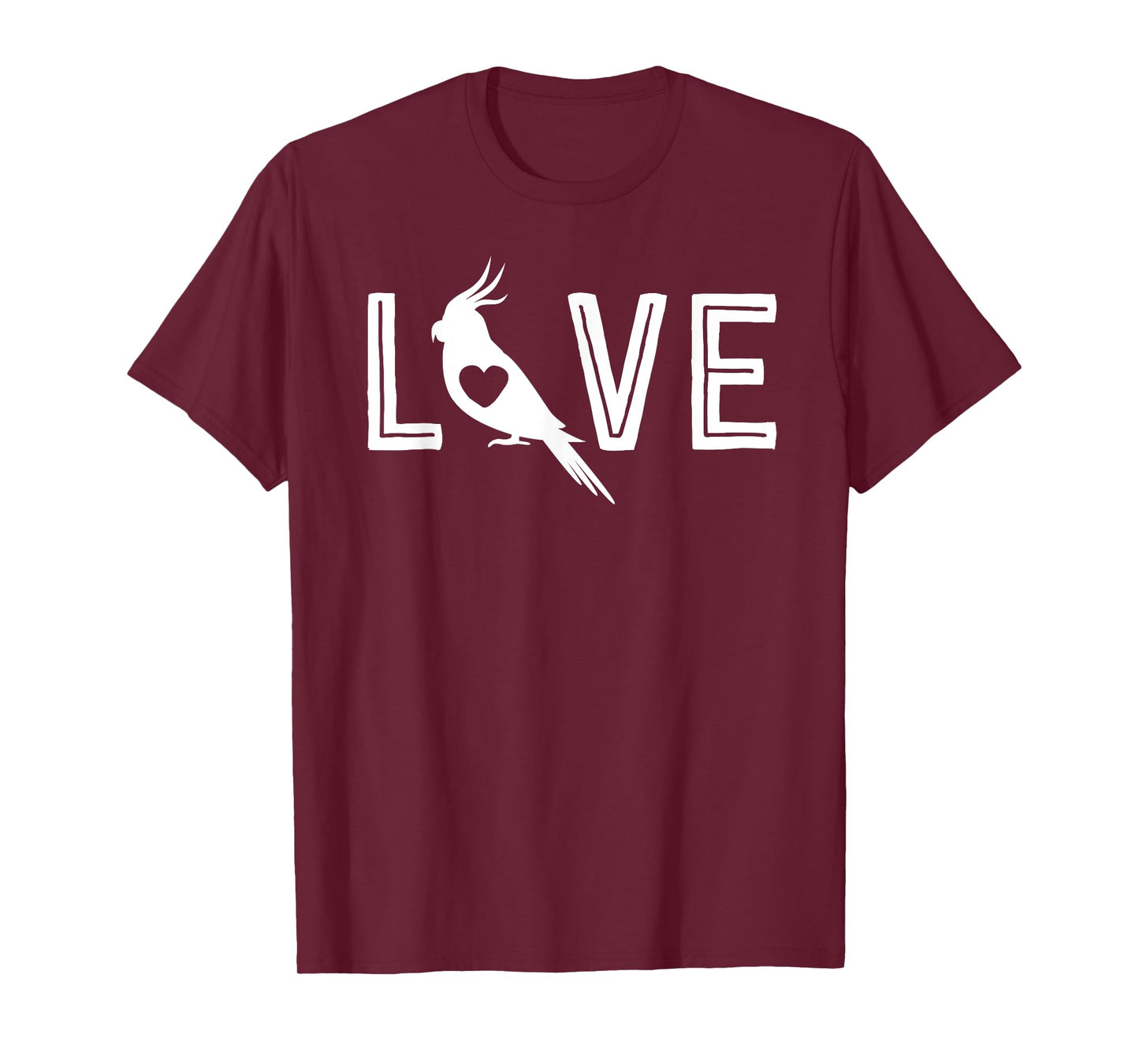 Love Cockatiel Gifts For Women Parrot Gift For Bird Lovers T-Shirt