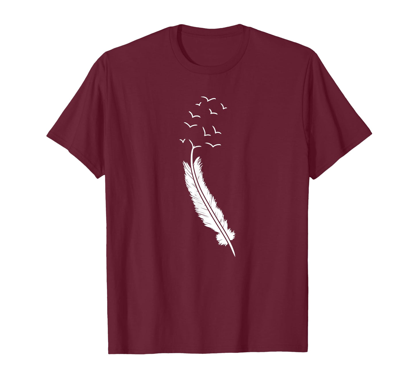 Flying Birds Flock Feather Cool Minimal Art Artists Gift T-Shirt