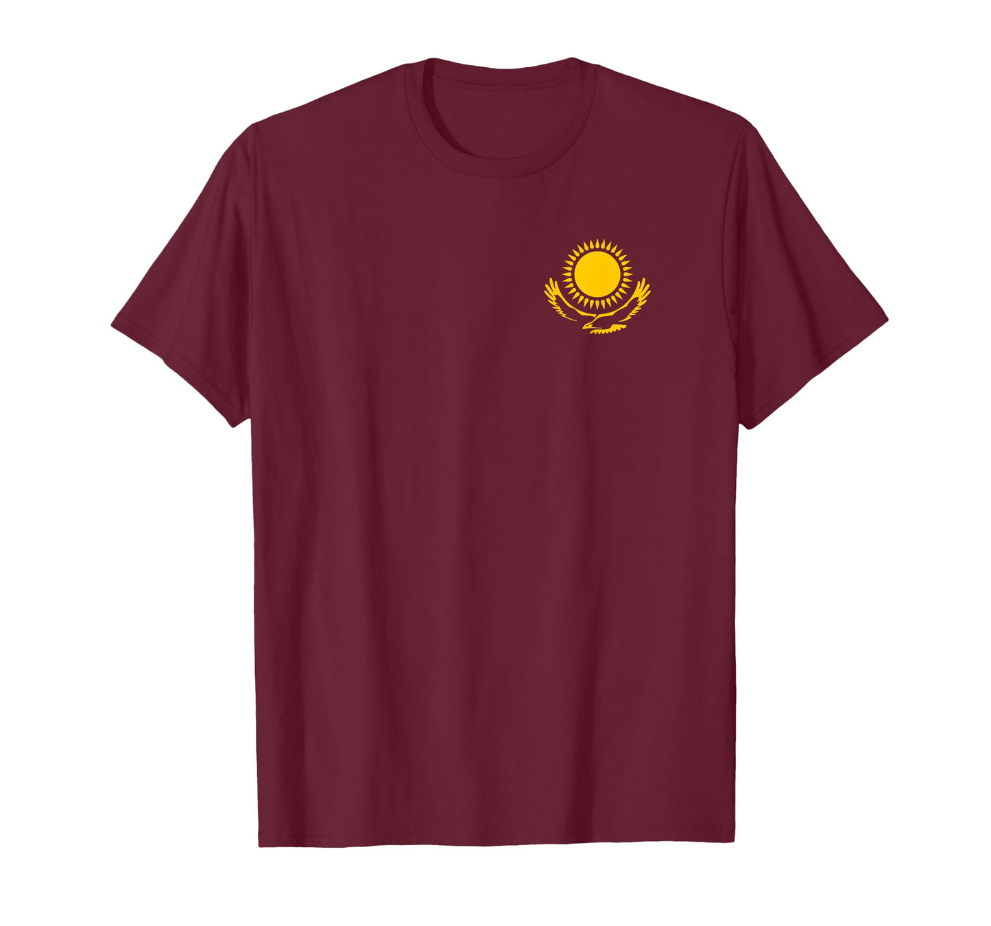 Kazakhstan flag symbol - golden sun eagle - proud origin T-Shirt