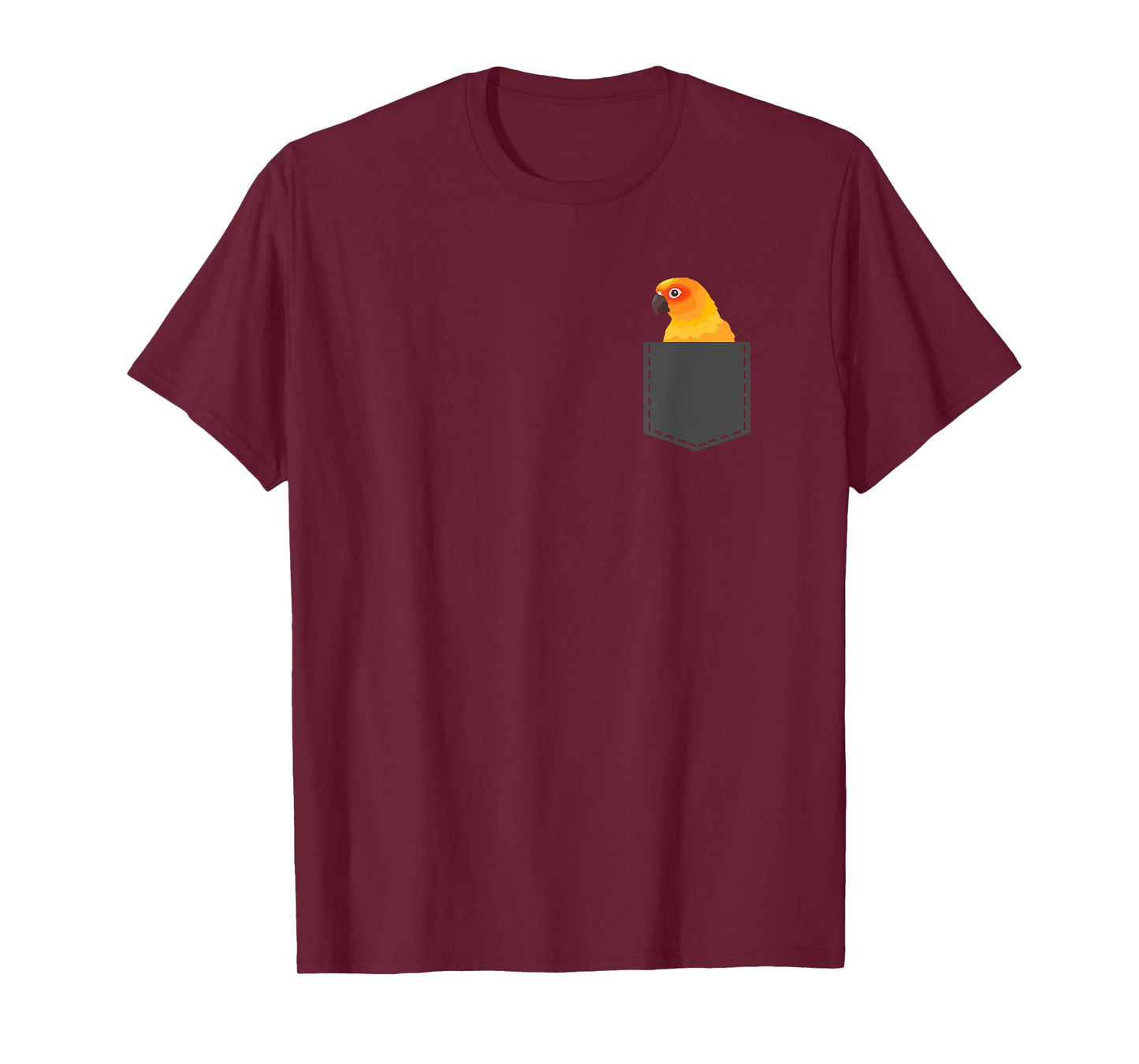 Funny Sun Conure Bird Lover Parrots Pocket Animals Gifts T-Shirt