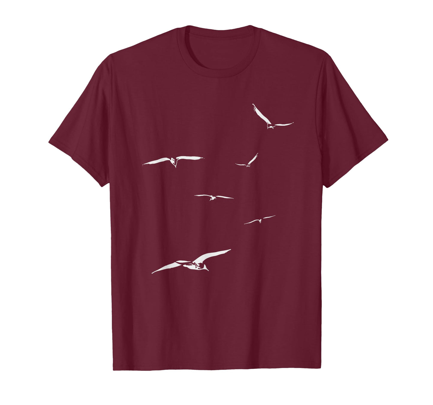Flying Seagulls | Relaxing Sea Ocean Lover Birds T-Shirt