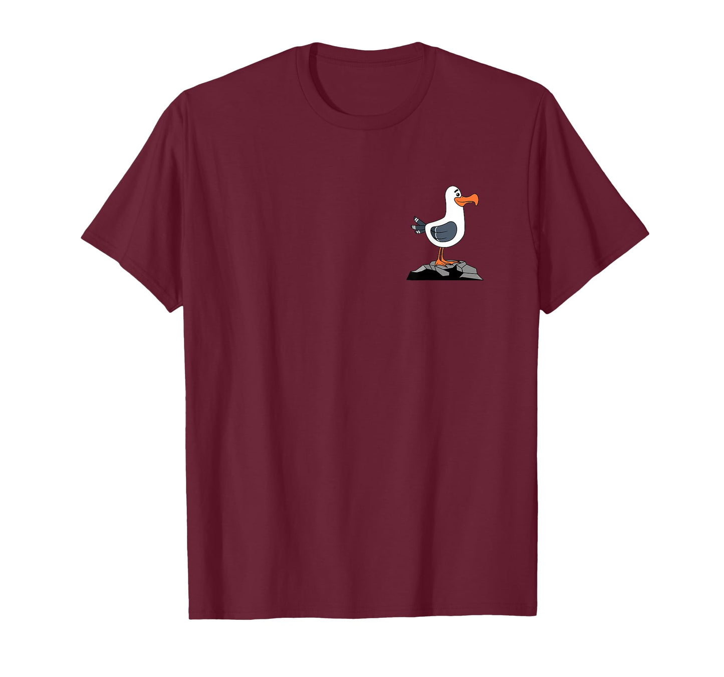 Funny Seagull Pocket Birdwatching Lover Gift Men Women Kids T-Shirt