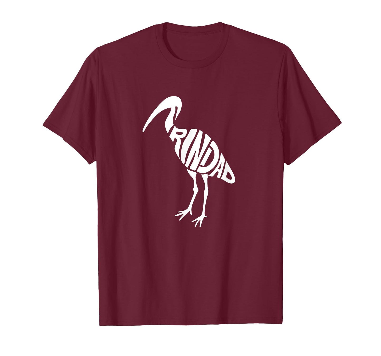 Trinidad and Tobago Scarlet Ibis Bird Word Art - Cute Animal T-Shirt