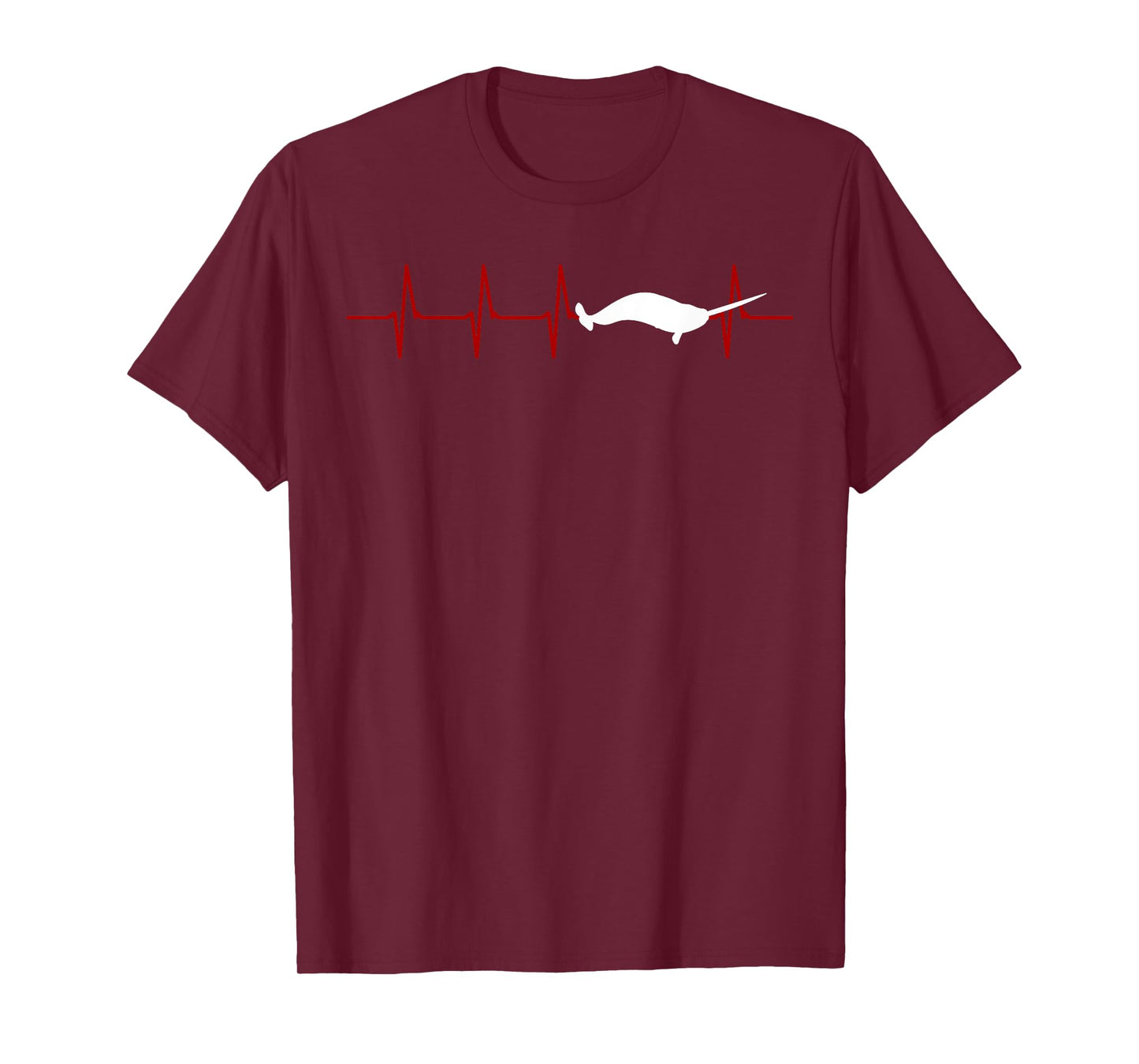 Narwhal Heartbeat Oceanologist Sea Animal Whale Ocean T-Shirt
