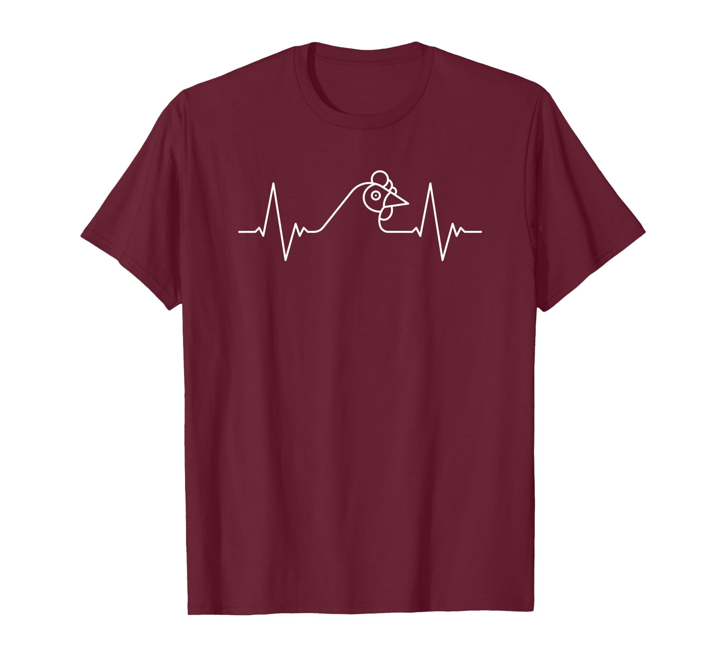 Chicken Heartbeat or EKG Pulse Line Poultry for Farmer T-Shirt
