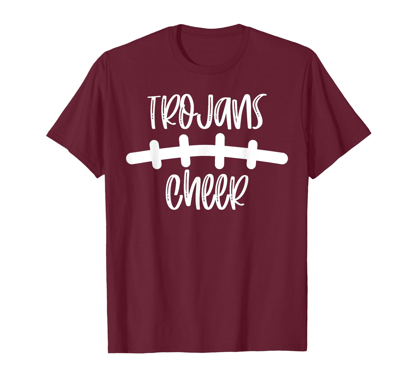 Trojans Cheer School Spirit Football Team Mascot Game Night T-Shirt