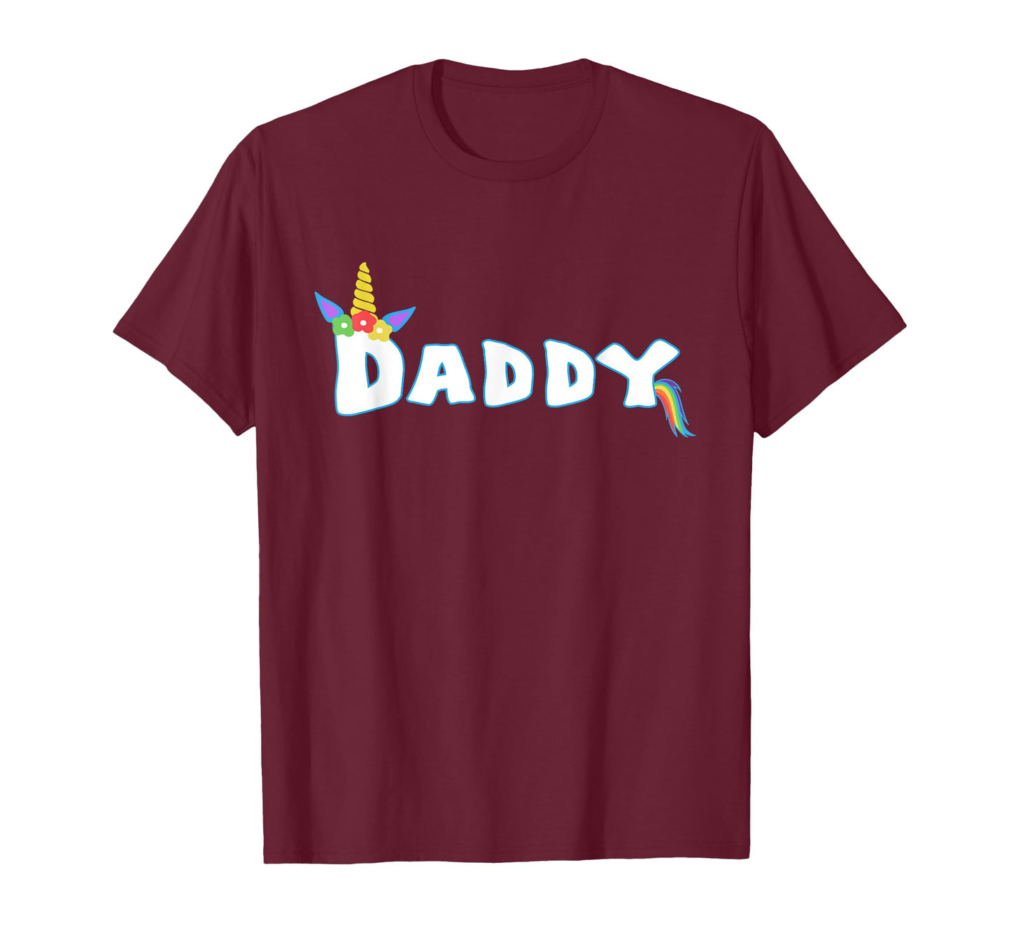 Unicorn Birthday Girl Funny Daddy Dad Family T-Shirt