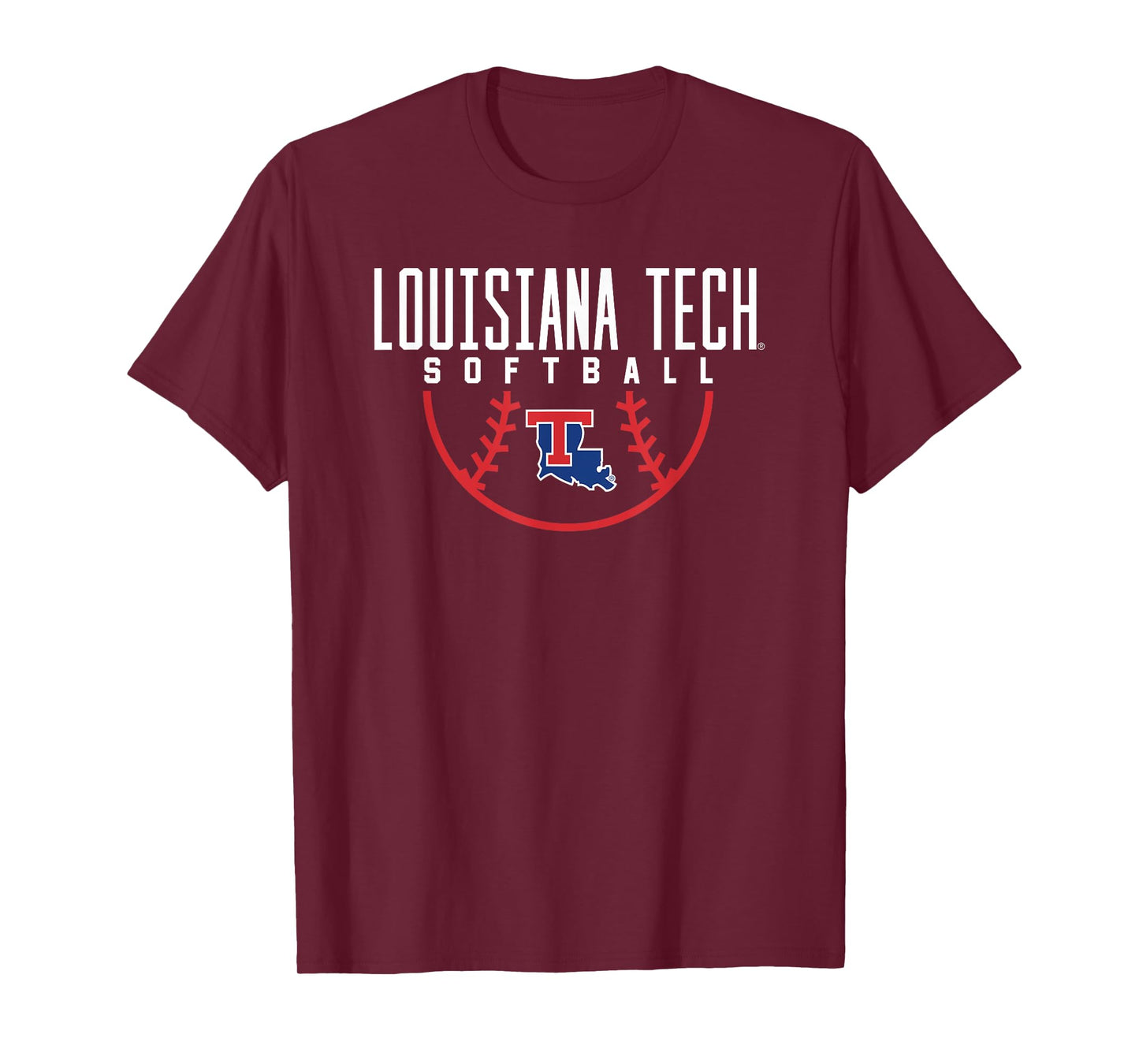 Louisiana Tech Bulldogs Softball Arch T-Shirt
