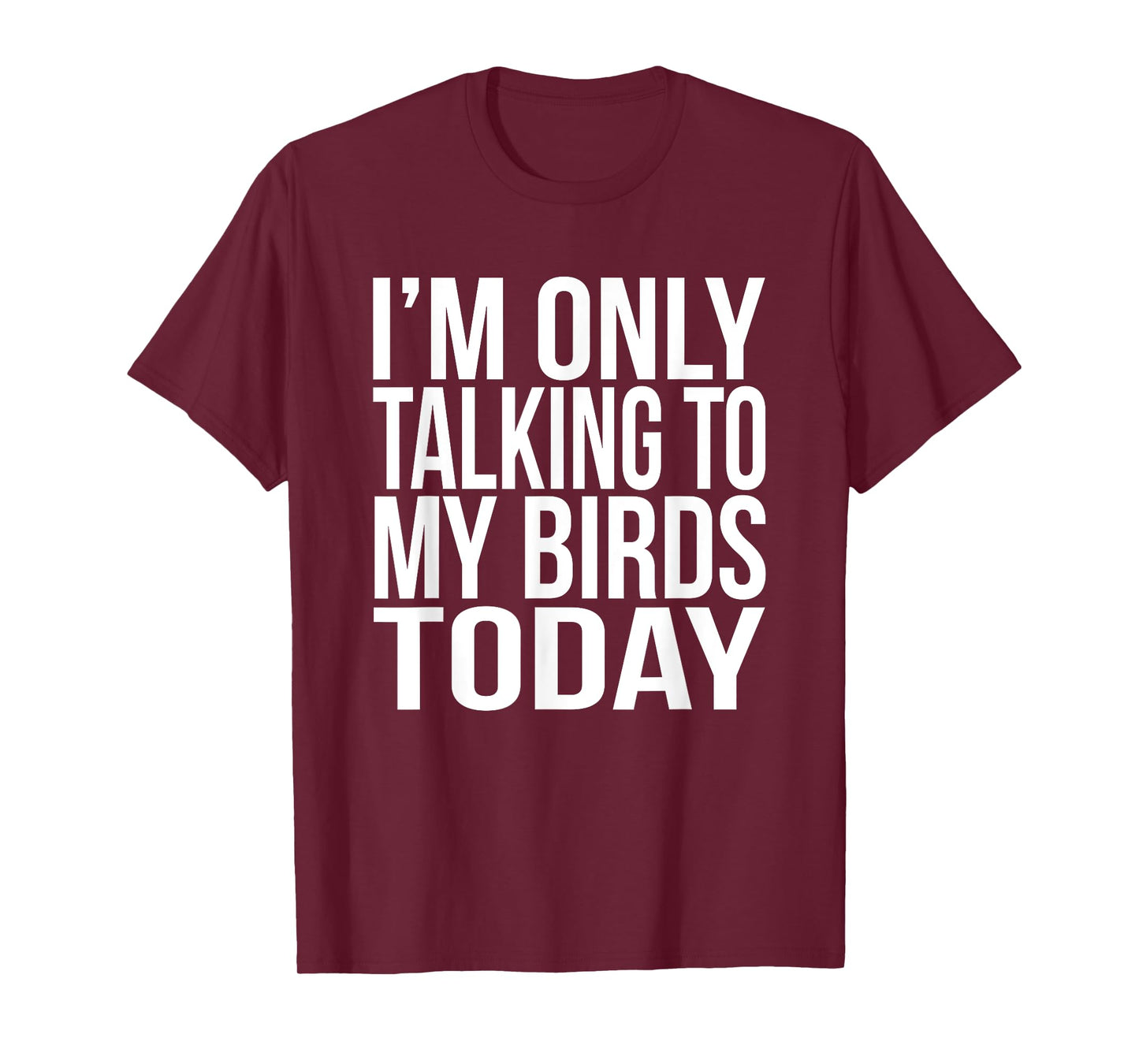 I'm Only Talking To My Birds Today Gift For A Pet Bird Lover T-Shirt
