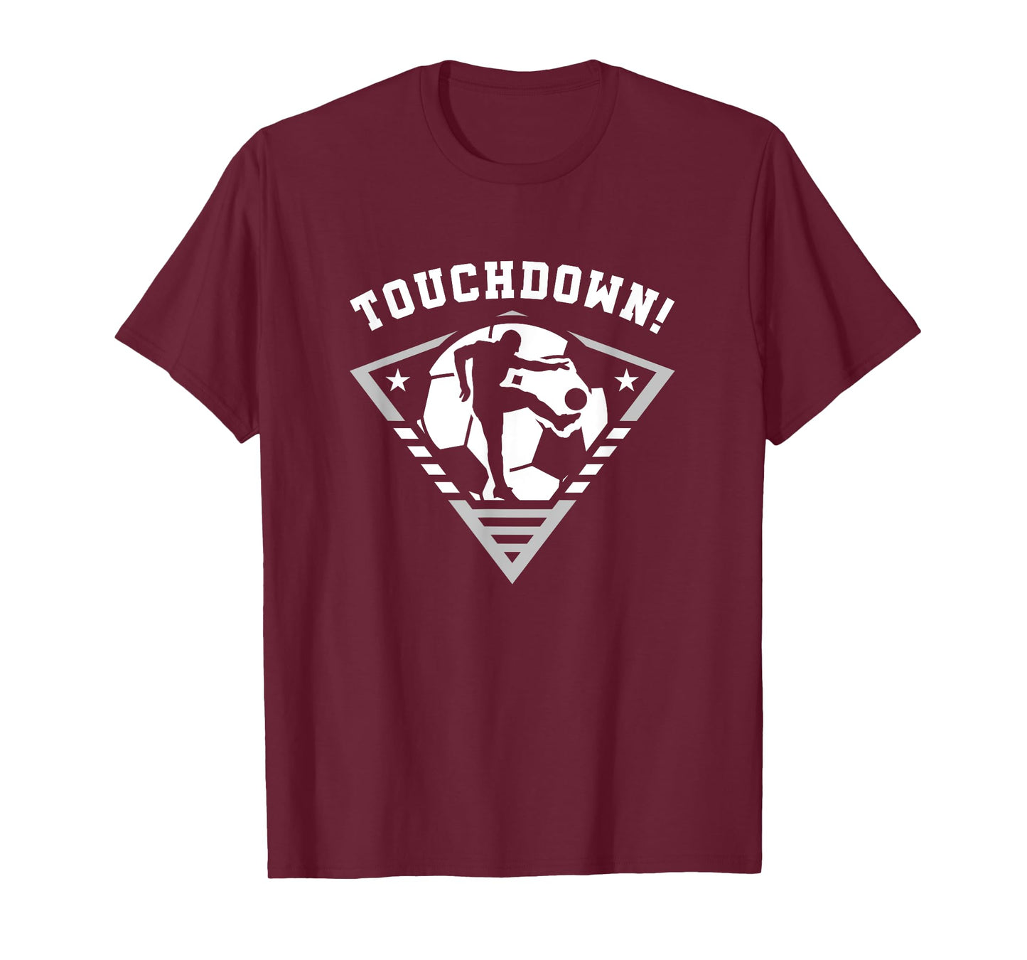 Touchdown! Soccer Striker Kicking A Goal Homer Sports Fan T-Shirt