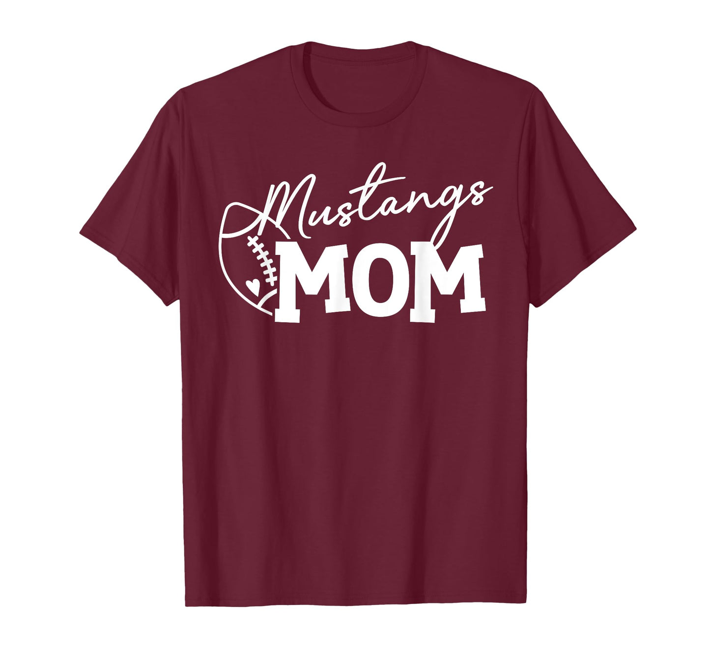Mustangs Football Mom Gift for Her T-Shirt