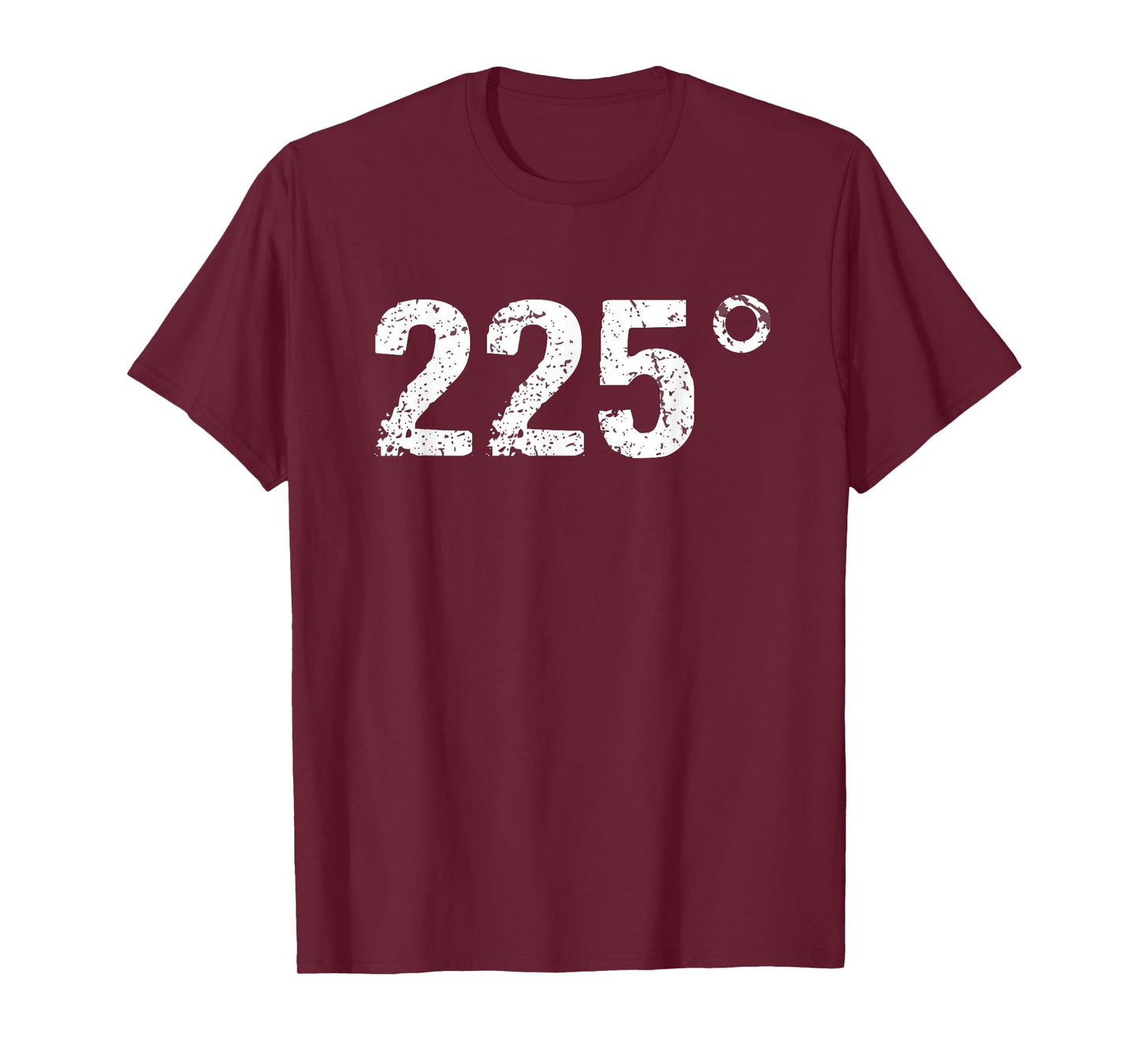 225 Degrees Funny BBQ Grilling Smoking Distressed T-Shirt