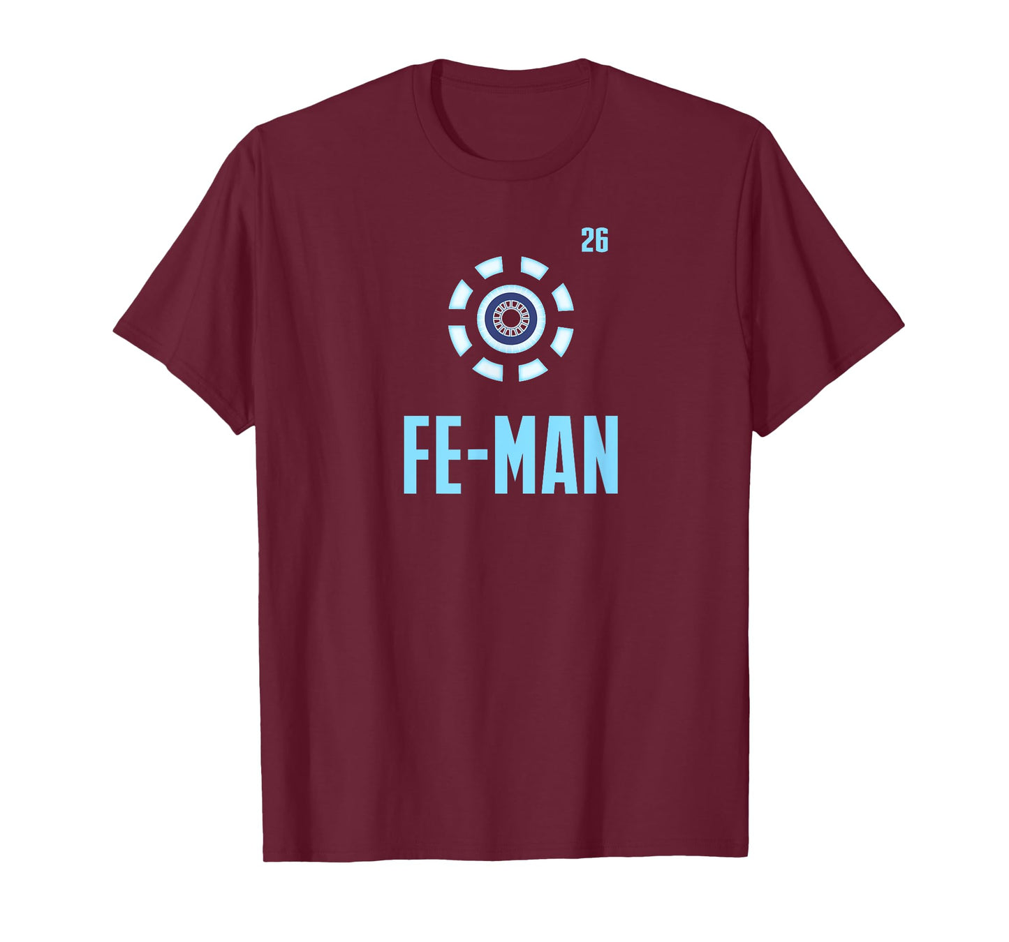 Fe Man Iron Man Funny Science Chemistry T-Shirt