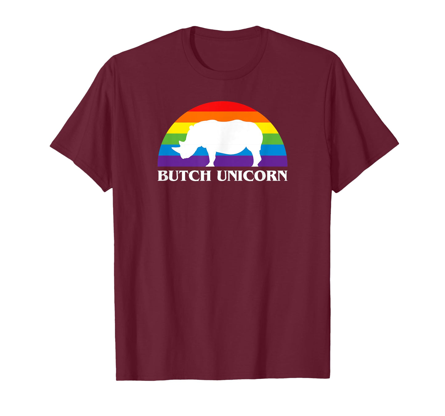Butch Unicorn aka Rhino Funny LGBT Lesbian T Shirt T-Shirt