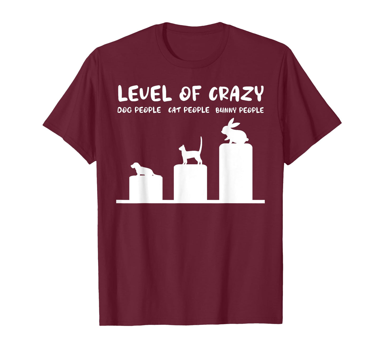 Level Of Crazy Bunny Funny Rabbit T-Shirt