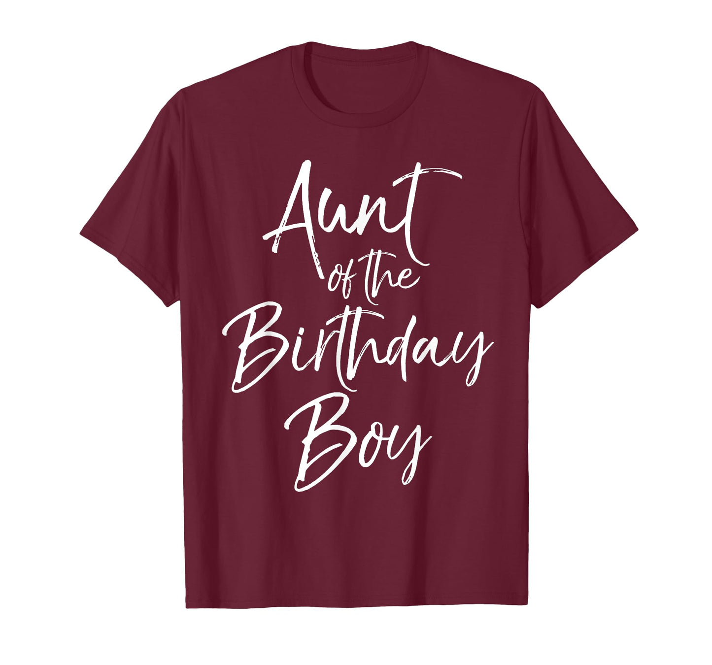 Aunt of the Birthday Boy Shirt for Women Auntie Party Tee T-Shirt