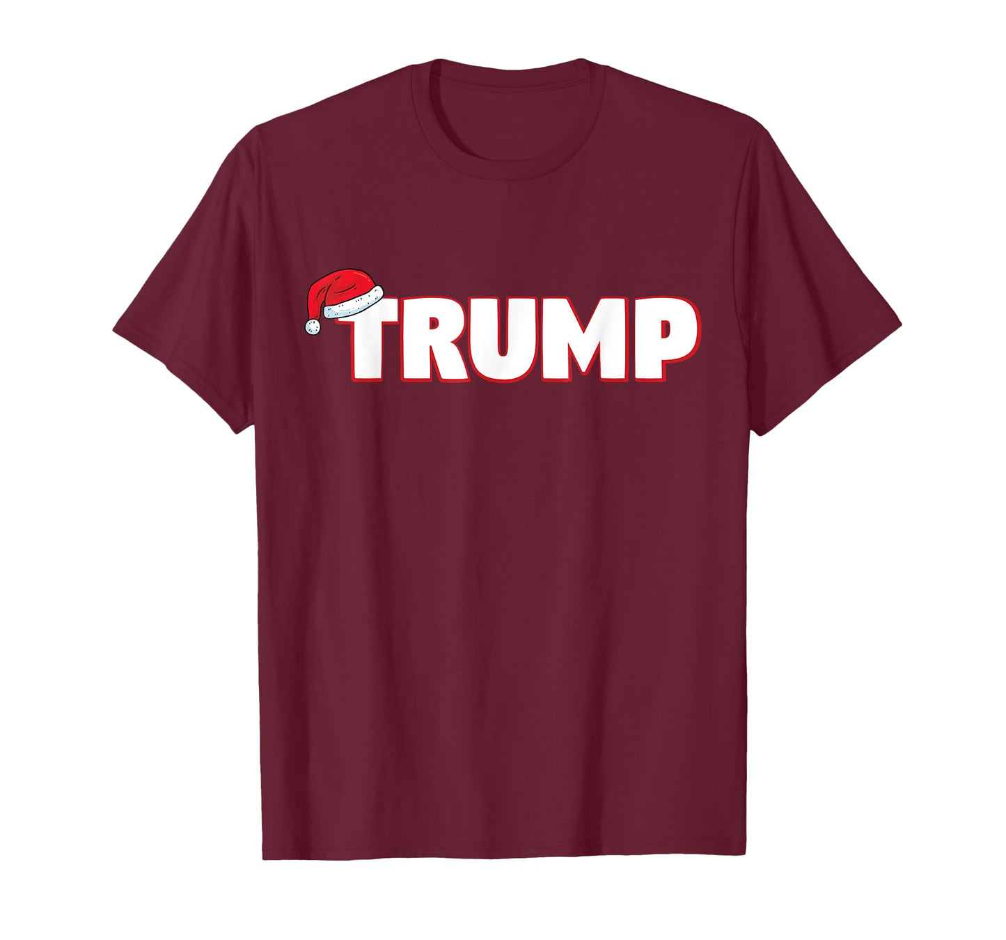 Santa Hat Trump Xmas Funny Christmas Trump T-Shirt
