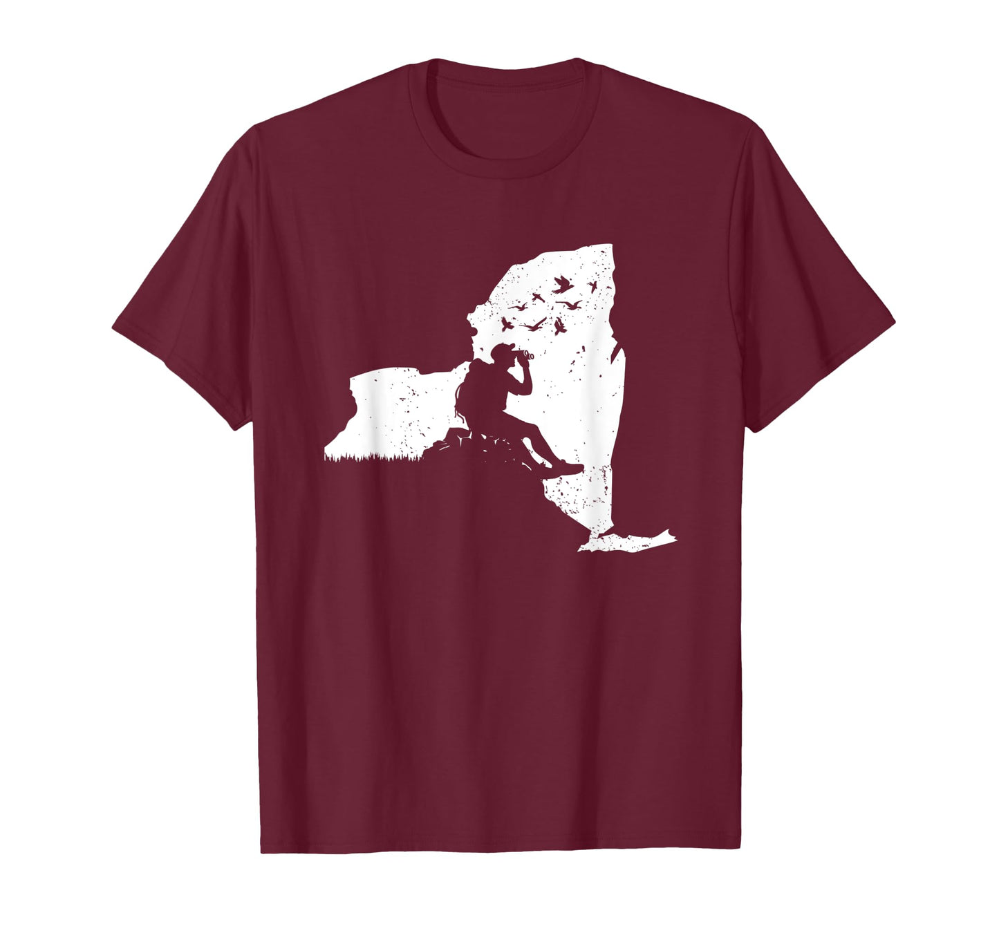 New York Bird Watching Design Birding Binoculars Birdwatcher T-Shirt