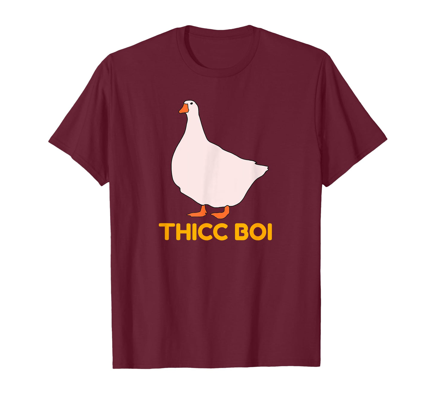 Funny Chunky Animal Chonky Goose Thicc Boi T-Shirt