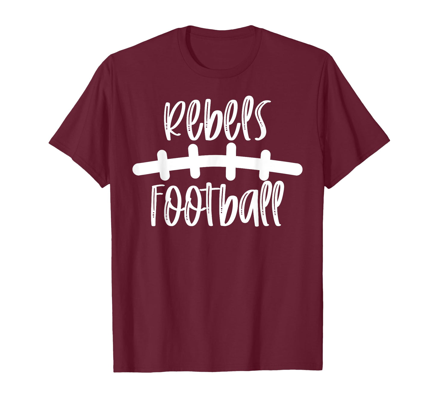 Rebels Football School Spirit Team Mascot Game Night T-Shirt