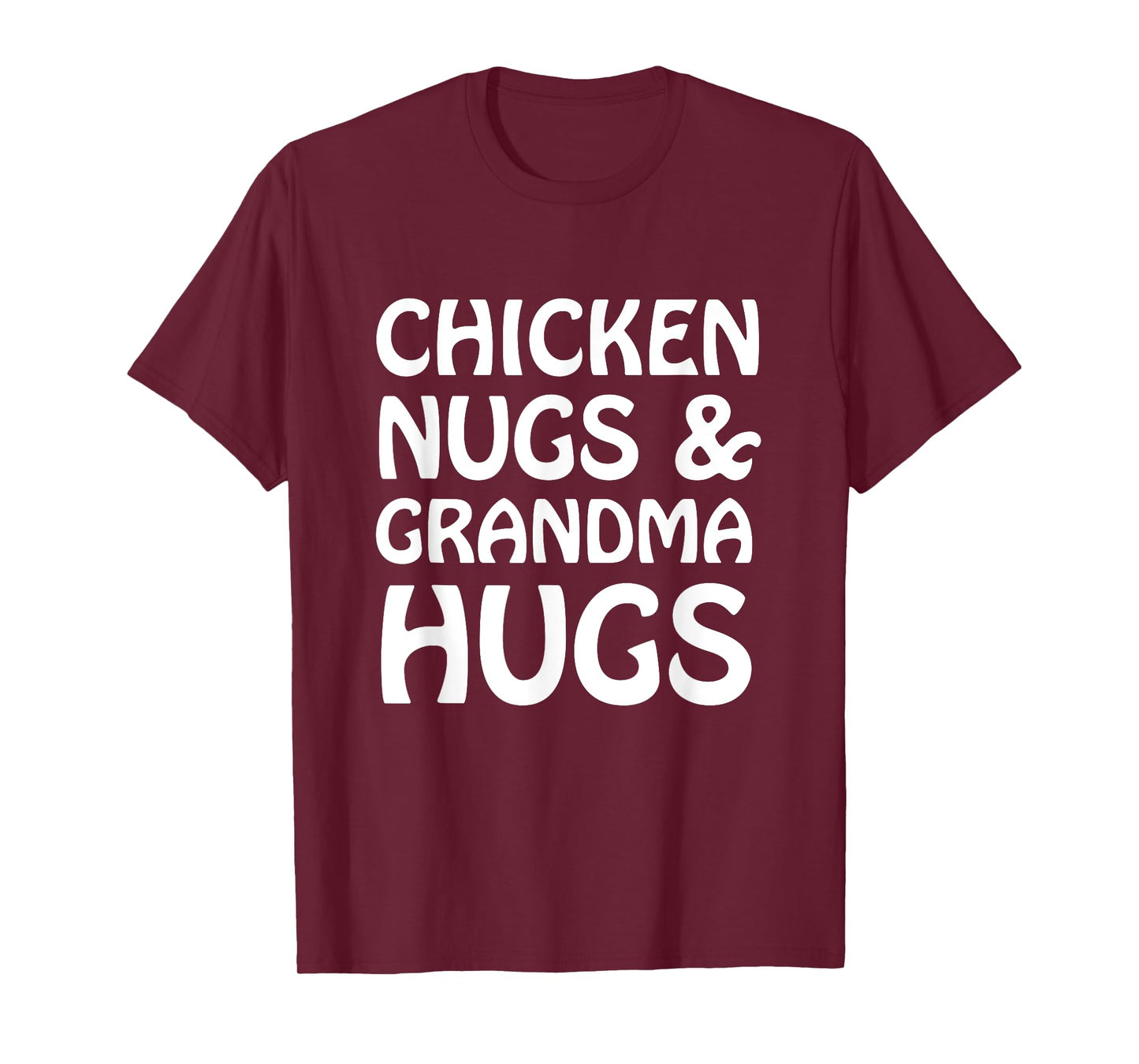 Chicken Nugs And Grandma Hugs Funny Cute Kids Lt. T-Shirt