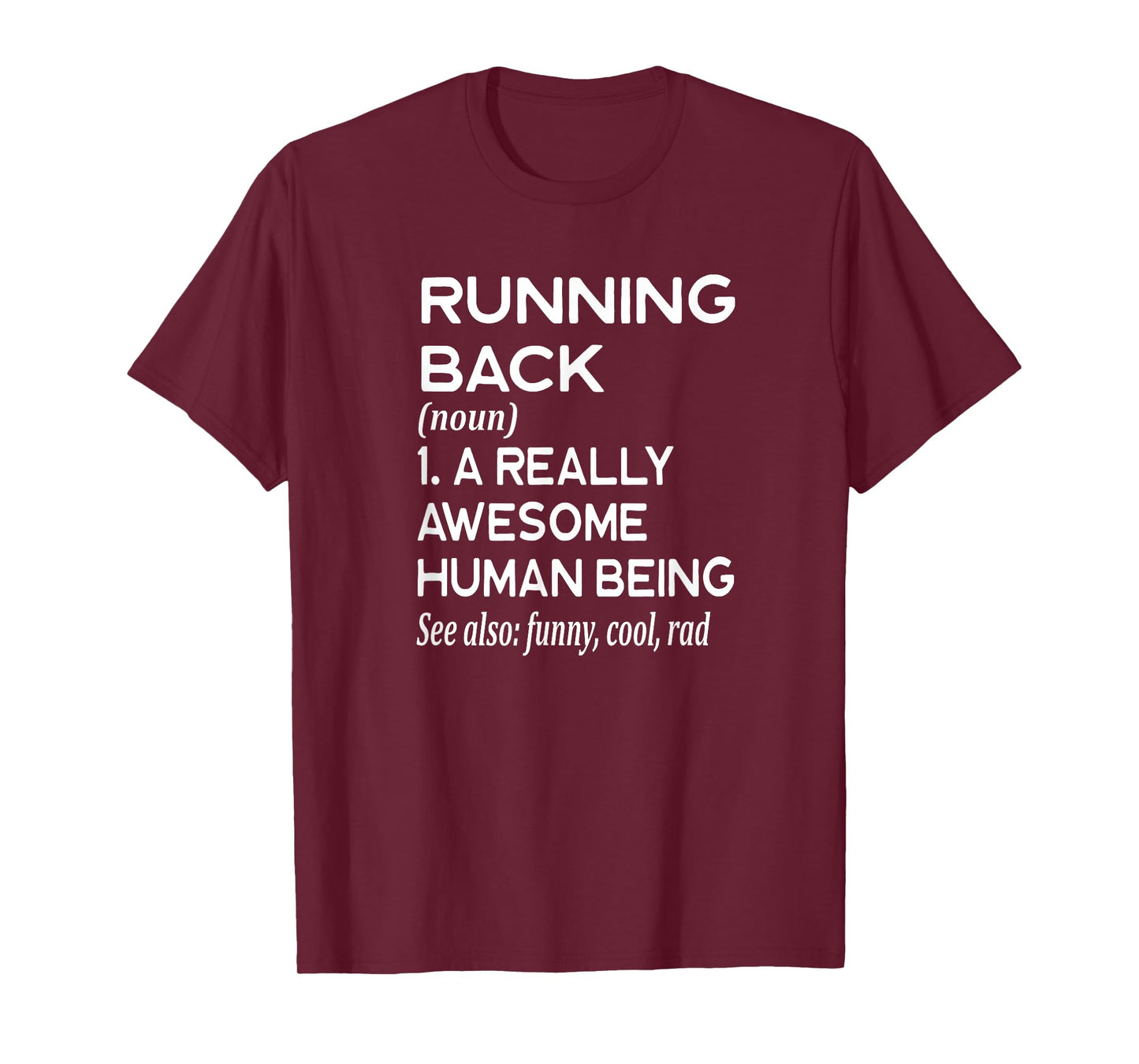 Football Player Definition Funny - Running Back RB Touchdown T-Shirt