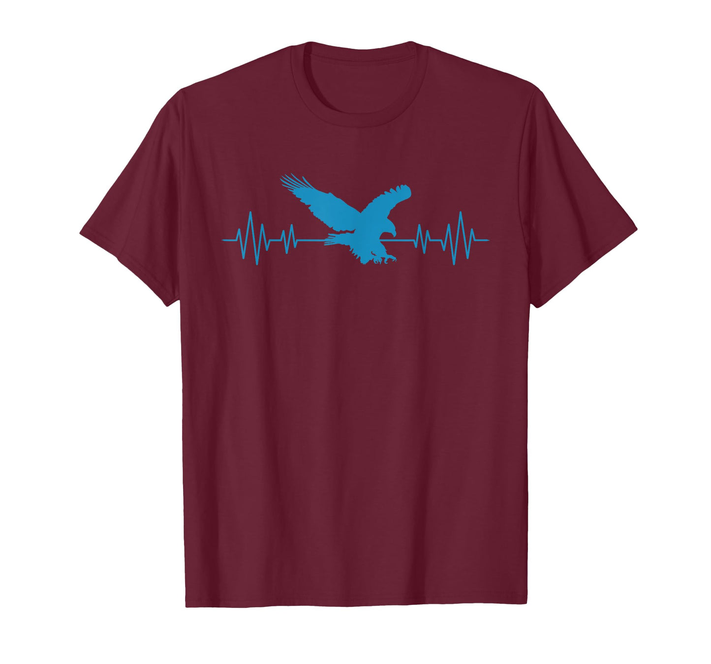 Great USA Eagle Heartbeat Funny American Bird Gift Men Women T-Shirt