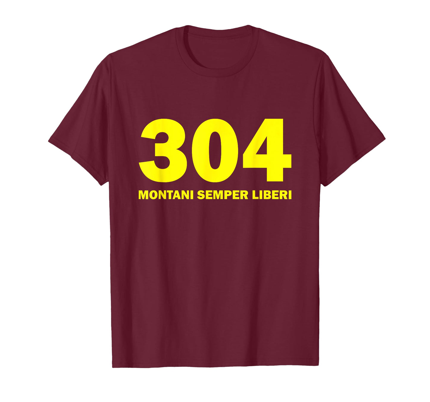 304 Montani Semper Liberi West Virginia T-shirt Blue Gold
