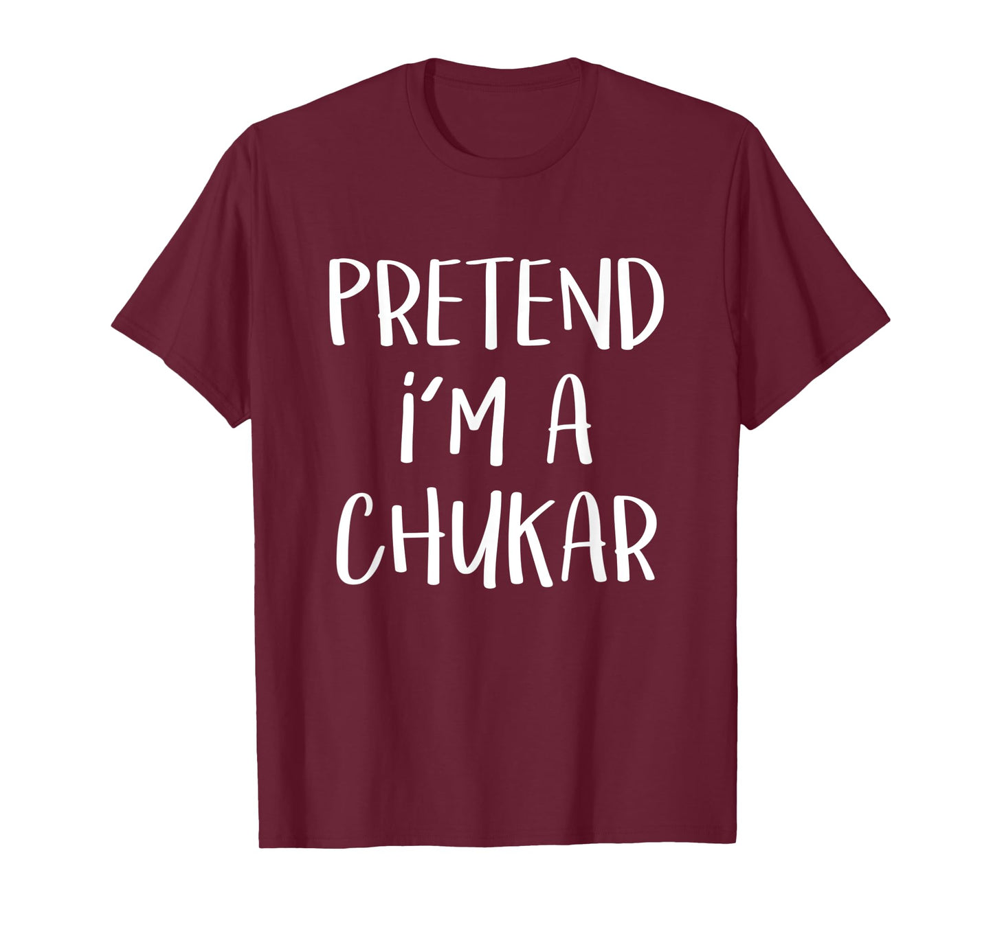 Pretend I'm A Chukar Bird Costume Funny Halloween Party T-Shirt