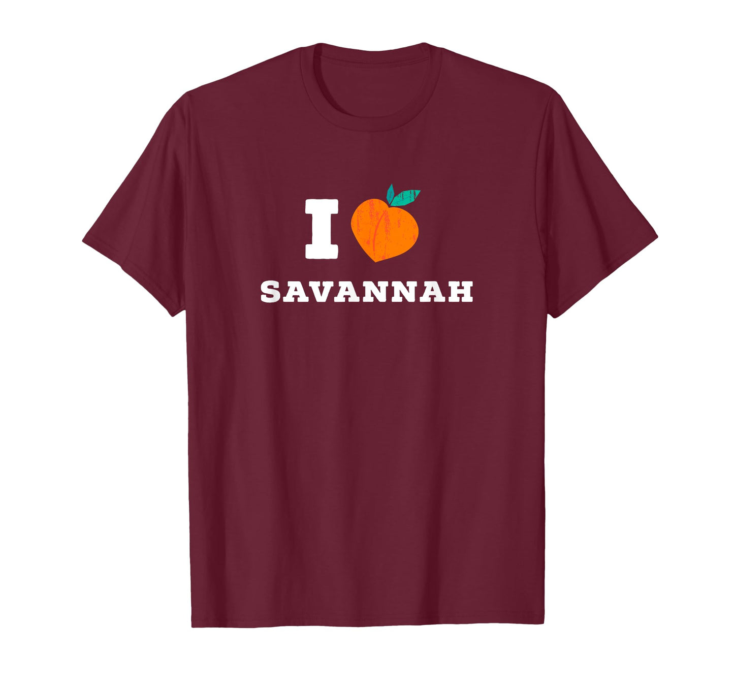 I love Savannah, Georgia / Minimal Savannah, GA Peach T-Shirt