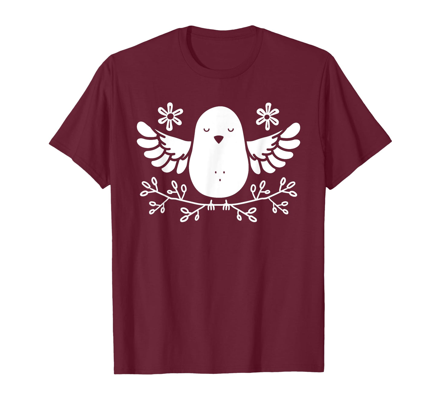 Bird small Dove of peace minimalist simple Dove T-Shirt