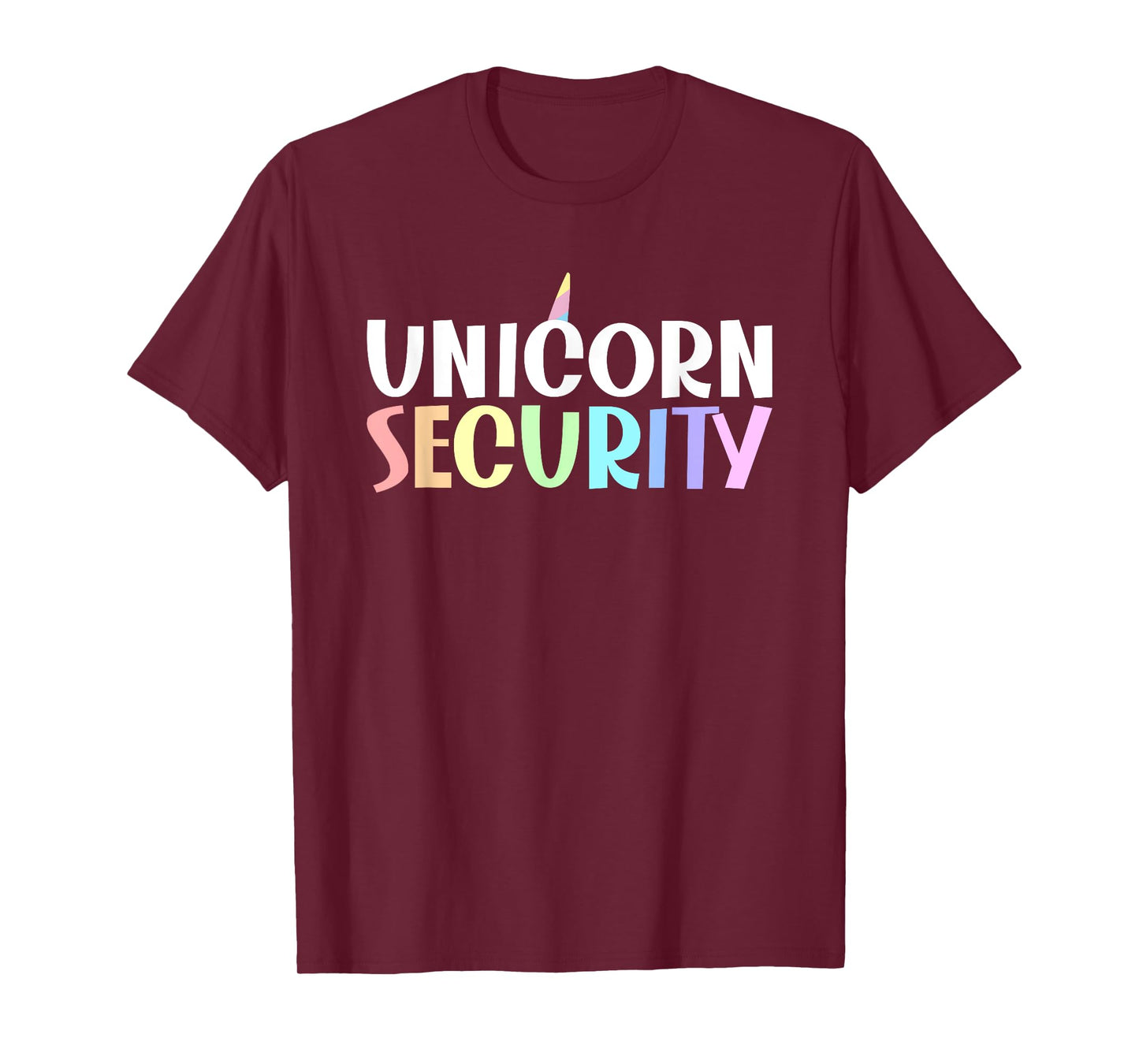 Unicorn Security Dad Brother Halloween Costume Men Boys T-Shirt