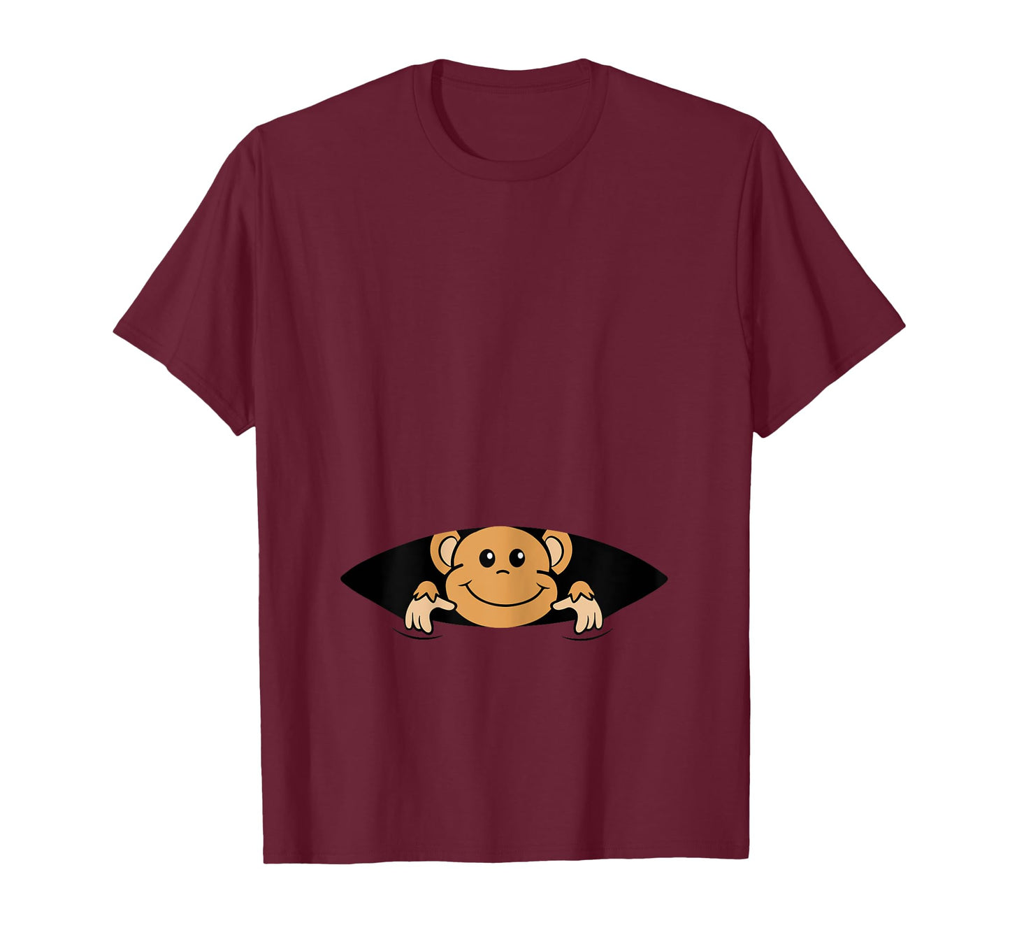 Pregnancy Announce Design with Monkey Ape Mom Pregnant T-Shirt